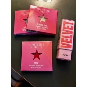 Jeffrey Star Eyeshadow, Pressed Pigment and Lipstick